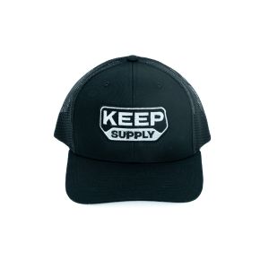 Keep Supply Snapback Trucker Hat - Black with Logo